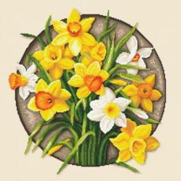 S 10647 Cross stitch pattern for smartphone - Narcissus