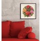 S 10649 Cross Stitch Pattern para um telefone - rosas