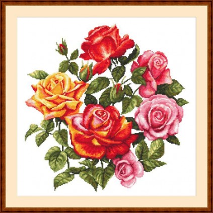 S 10674 Cross Stitch Pattern para um telefone - Roses II