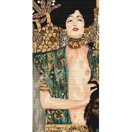 S 4286 Cross stitch pattern for smartphone - Judith and the head of Holofernes - G. Klimt
