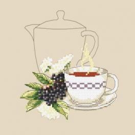 S 4940 Cross stitch pattern for smartphone - Elderberry tea