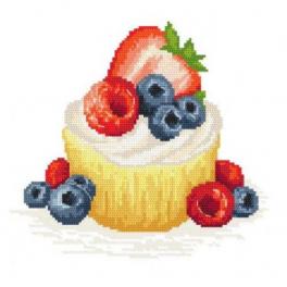 S 10421 Cross stitch pattern for smartphone - Fruit cookie