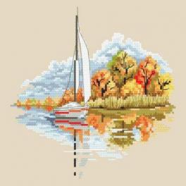 S 10296 Cross stitch pattern for smartphone - Seasons - Golden autumn