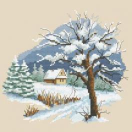 S 10297 Cross stitch pattern for smartphone - Seasons - Beautiful winter