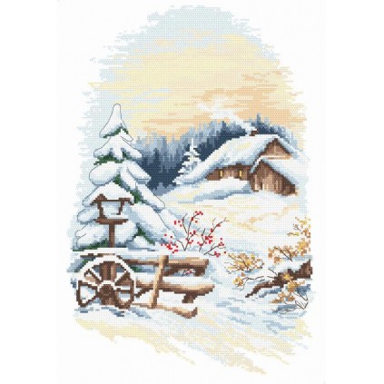 S 10155 Kryssstingmønster for en telefon - Charms of Winter