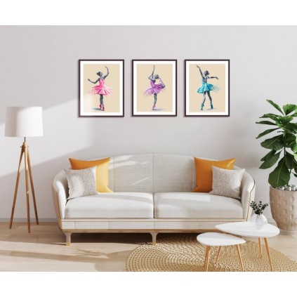 S 10269 Cross Stitch -kuvio puhelimeen - balettitanssija - tanssin taika