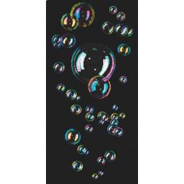 S 8995 Cross stitch pattern for smartphone - Soap bubbles