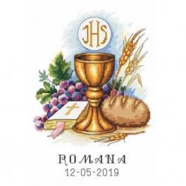 S 10208 Cross stitch pattern for smartphone - In rememberance of First Communion