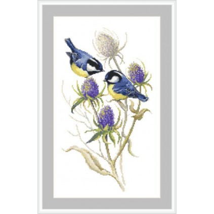 S 10437 Cross Stitch Pattern para um telefone - mamas e cardos