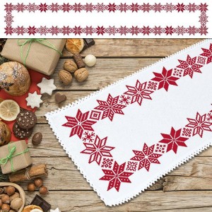 S 10651 Cross stitch pattern for smartphone - Long Norvegian table runner