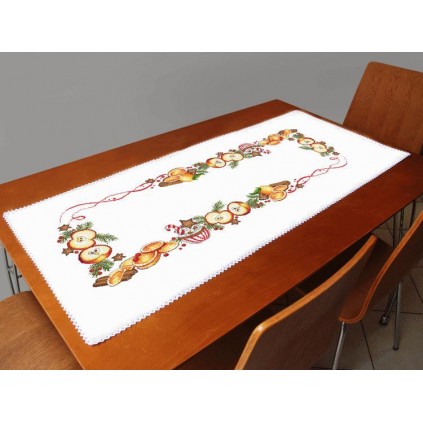 S 10400 Cross Stitch Pattern for Smartphone - Runner de mesa de Natal