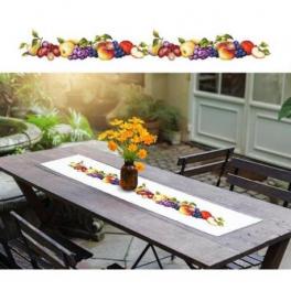 S 10191 Cross stitch pattern for smartphone - Long table runner with fruit