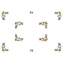 S 8267 Cross stitch pattern for smartphone - Tablecloth with crocuses