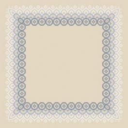 S 8855 Cross stitch pattern for smartphone - Napkin with lace II