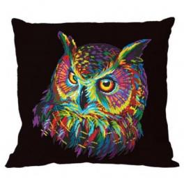S 10635-01 Cross stitch pattern for smartphone - Pillow - Colourful owl