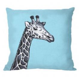 S 10657-01 Cross stitch pattern for smartphone - Pillow - Black and white giraffe