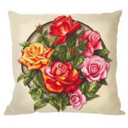 S 10649-01 Cross stitch pattern for smartphone - Pillow - Roses