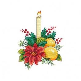 S 10298 Cross stitch pattern for smartphone - Christmas table decoration