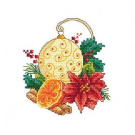 S 10299 Cross stitch pattern for smartphone - Christmas ball