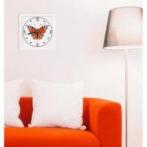 S 8858 Cross stitch pattern for smartphone - Clock with butterfly