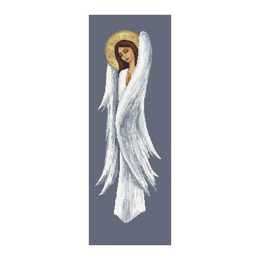Cross stitch pattern for a phone - Pensive angel