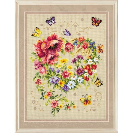 MN 100-144 Cross Stitch Kit - Sydämesi kiilto