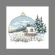Cross stitch pattern for smartphone - Postcard - Christmas ball with a view