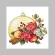 Cross stitch pattern for smartphone - Postcard - Christmas ball with a Christmas composition