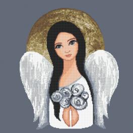 S 10476 Cross stitch pattern for smartphone - Angel of Silent Night