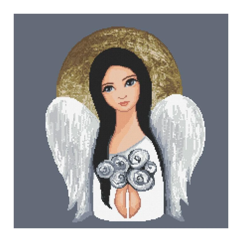 Cross stitch pattern for a phone - Angel of Silent Night