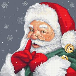 ZN 10477 Cross stitch tapestry kit - Mischievous Santa Claus