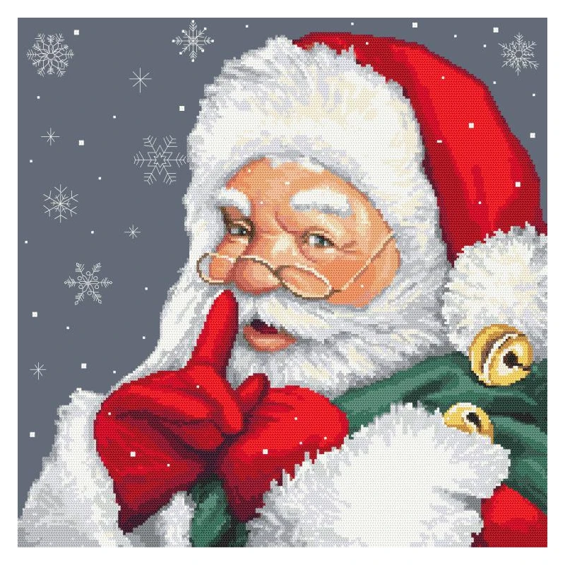 Cross stitch tapestry kit - Mischievous Santa Claus - Coricamo