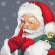 Cross stitch pattern for smartphone - Mischievous Santa Claus