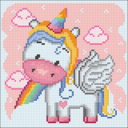 Cs2703 Diamond painting kit - Rainbow unicorn
