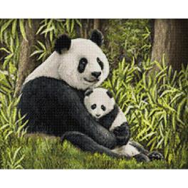ZTDE 7131 Diamond painting kit - Panda mother