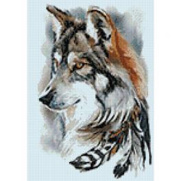 ZTDE 6064 Diamond painting kit - Wolf spirit