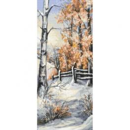 GC 10479 Printed cross stitch pattern - Winter birches