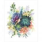 K 10482 Tapestry canvas - Composition with succulents
