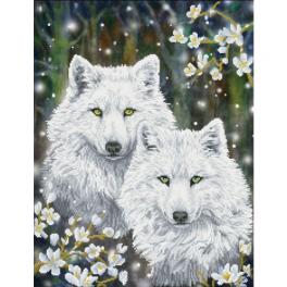 DD12.047 Diamond painting kit - Winter wolves