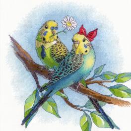RIO 1956 Cross stitch kit with mouline - Love is in the air