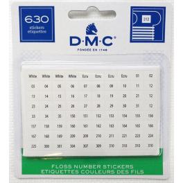 AC 6103-12 DMC floss numbers stickers