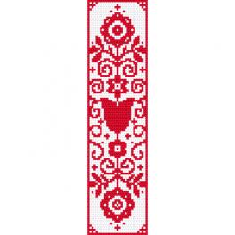 W 10701 Cross stitch pattern PDF - Ethnic bookmark