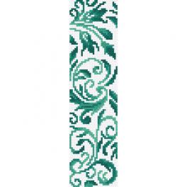 W 10700 Cross stitch pattern PDF - Bookmark with plants