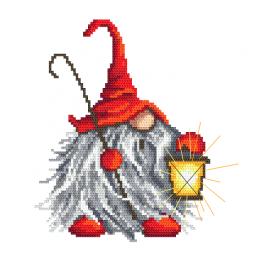 GC 10487 Printed cross stitch pattern - Forest gnome