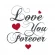 Cross stitch pattern for smartphone - Love you forever