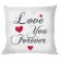 Cross stitch pattern for smartphone - Cushion - Love you forever