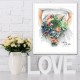 S 10489 Cross Stitch Pattern para um telefone - Certificado de casamento com suculentas