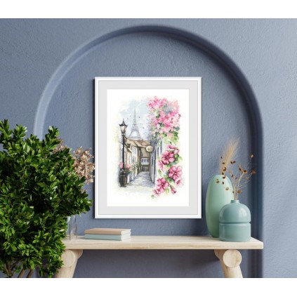 W 10490 Σχέδιο Cross Stitch PDF - Paris Street
