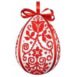 W 10698 Cross stitch pattern PDF - Ethnic Easter egg