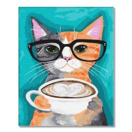 PC4050455 Painting by numbers - Cat and latte